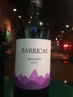 Barricas, Malbec - Bottle