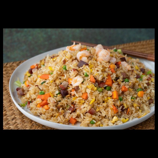 F1. 扬州炒饭 Yangzhou Fried Rice (combo fire rice)