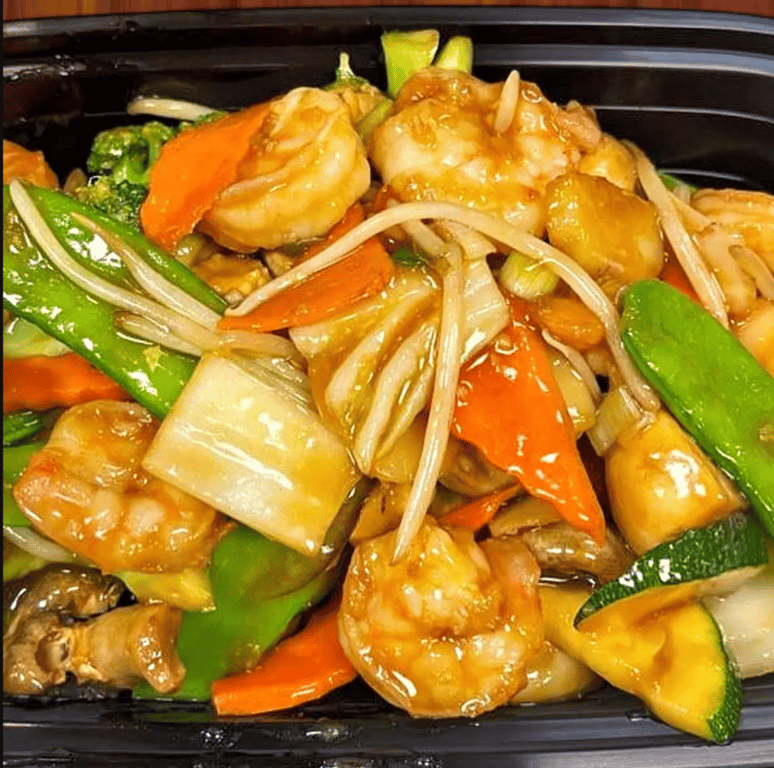 62. 虾仁杂菜 Shrimp Chop Suey