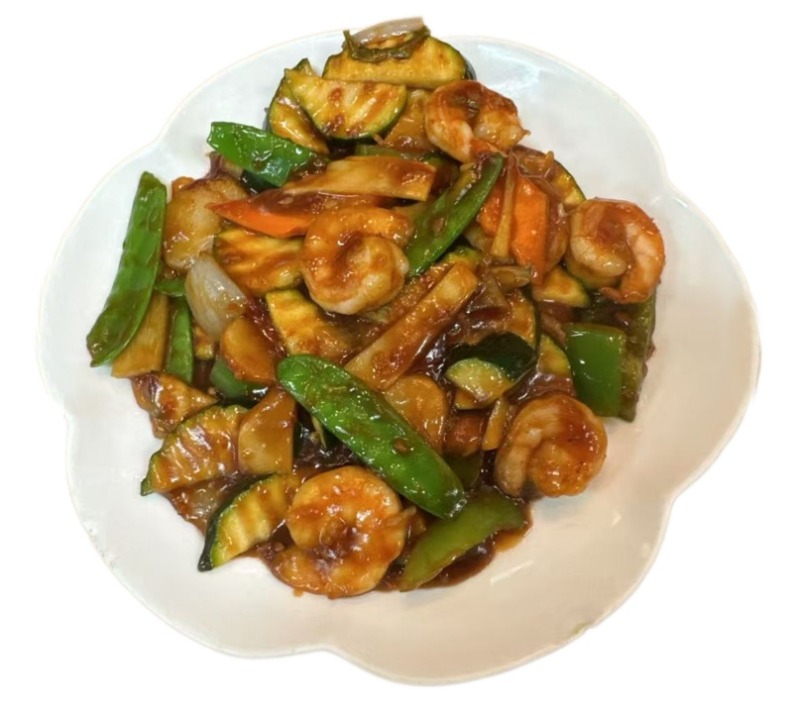 Prawns w. Szechuan Sauce