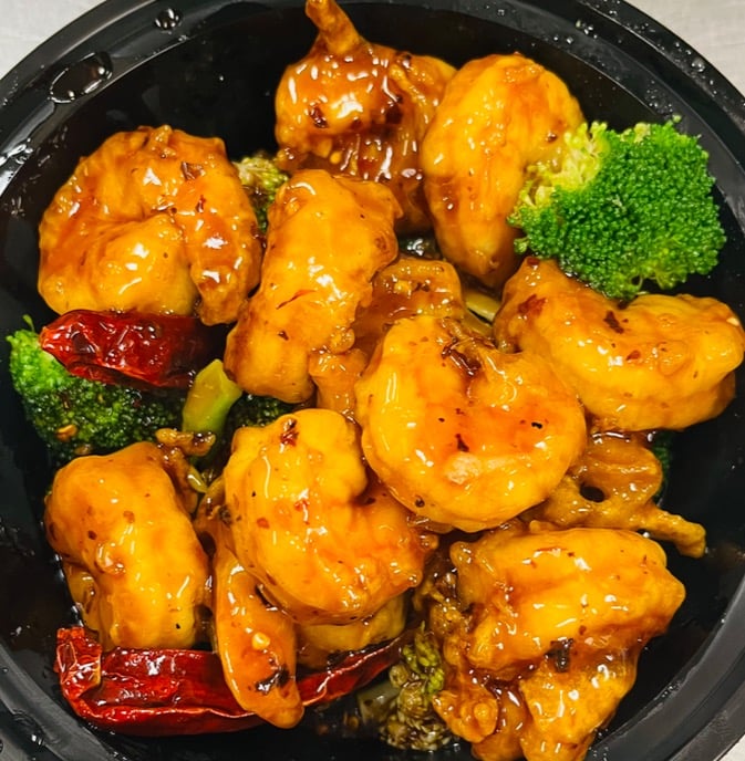 SF9. General Tso's Shrimp 左宗虾