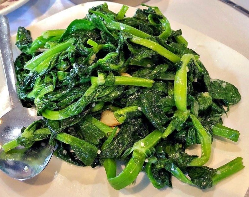 33. Snow Pea Leaves in Garlic Sauce