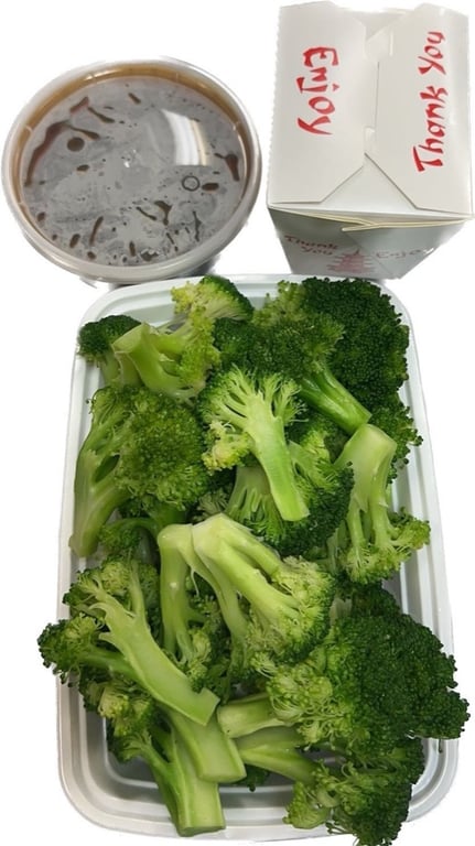 D3. 水煮芥兰 Steamed Plain Broccoli