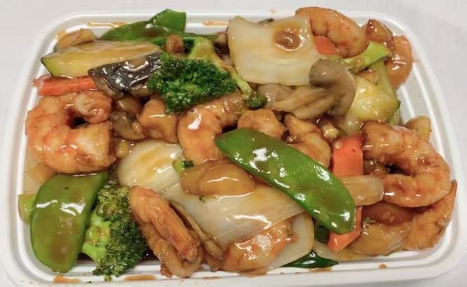 89. 什菜虾 Shrimp w. Mixed Vegetable