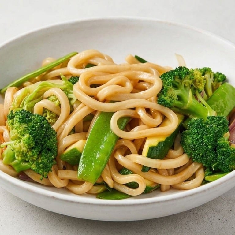 Y5. 菜炒乌冬 Vegs Stir Fried Udon