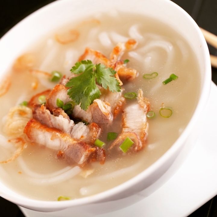 Noodle Soup with Crispy Pork