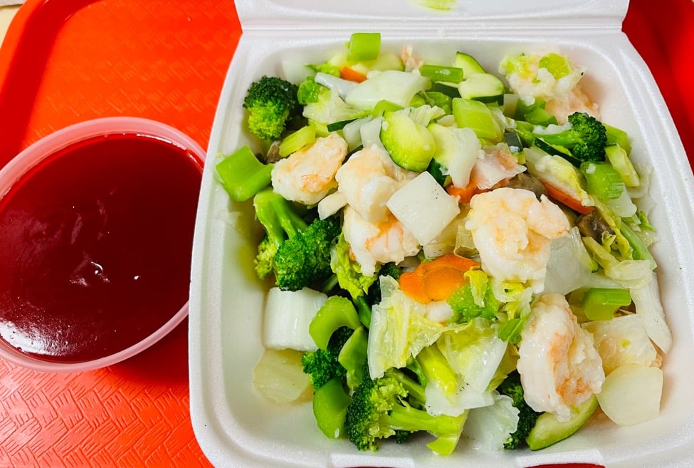 071. Steamed Shrimp with Mixed Vegetables