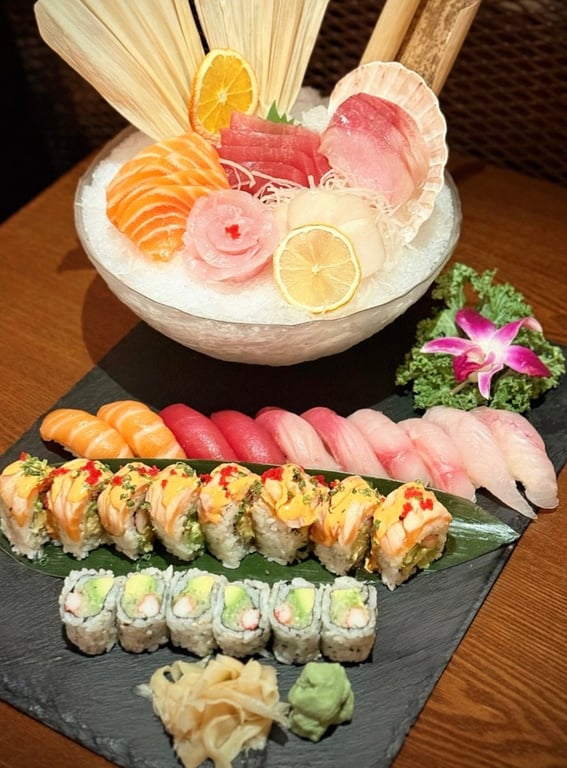 Sushi and Sashimi Boat for 2