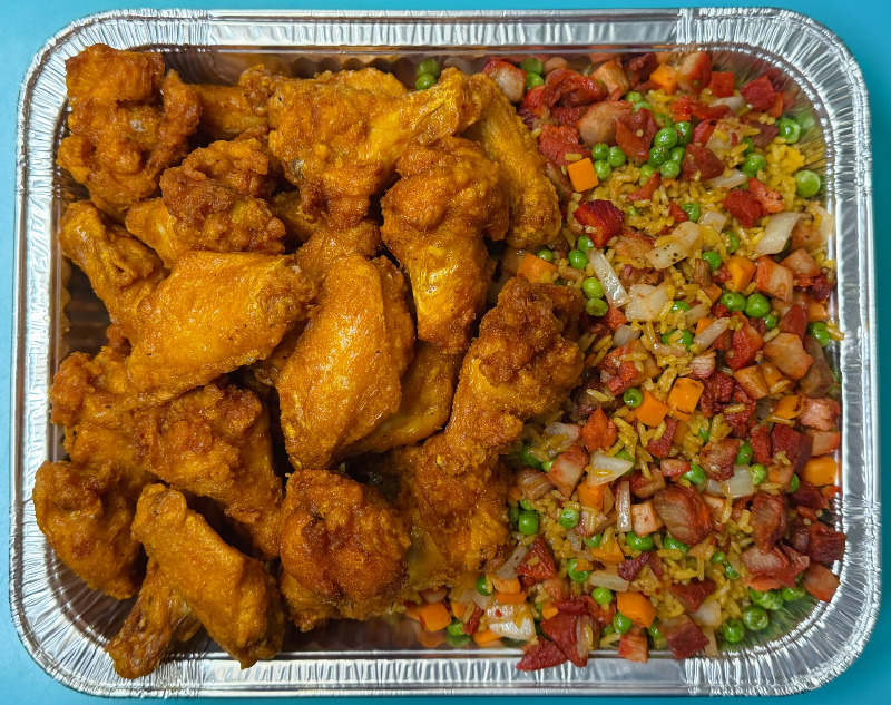 30 Fried Wing + Pork Fried Rice Party Tray