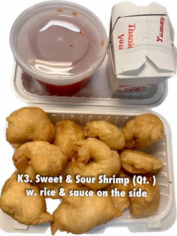 K3. 甜酸虾 Sweet & Sour Shrimp