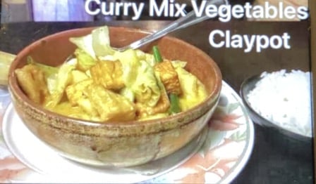 Curry Mixed Veggies Claypot