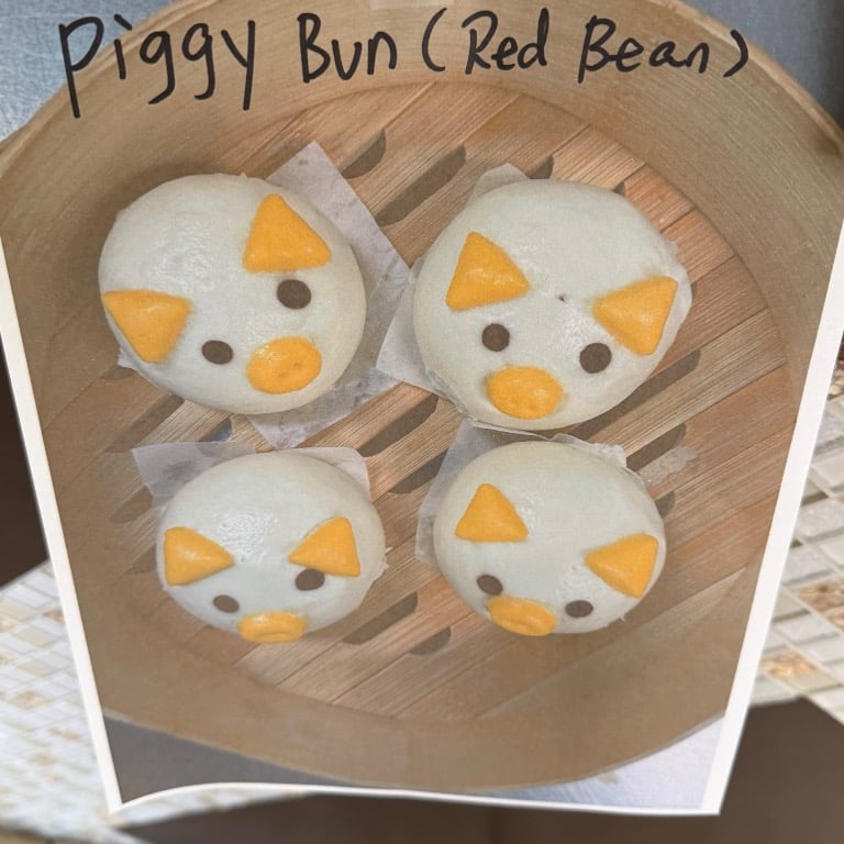 Piggy Buns with red bean (4)