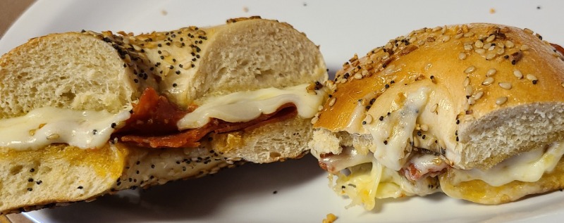 Pepperoni Melt Bagel