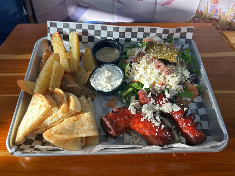 Greek Sausage Platter