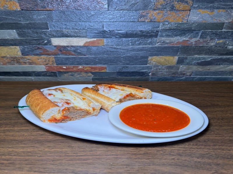 Meatball Parmesan Sandwich