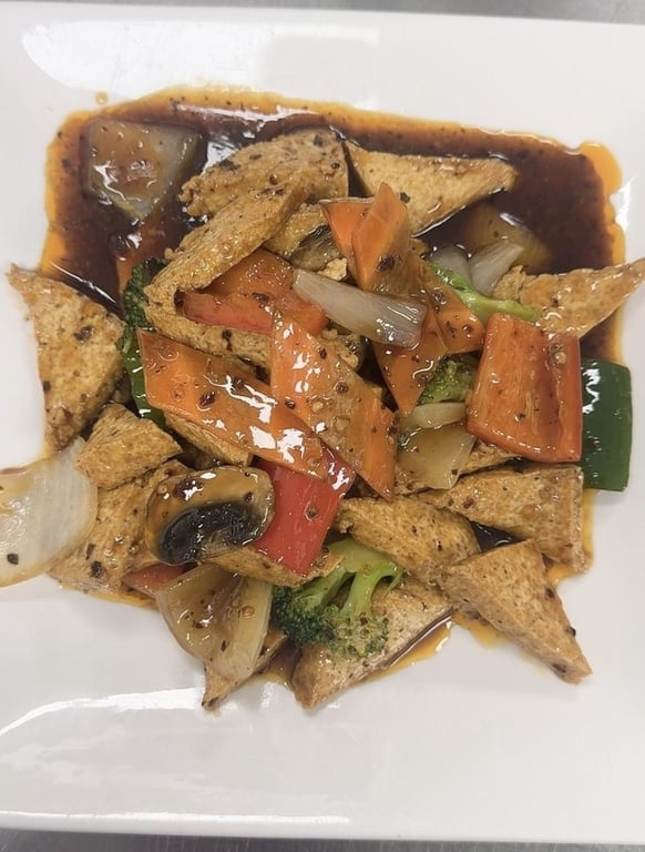 Braised Bean Curd w. Mushroom
