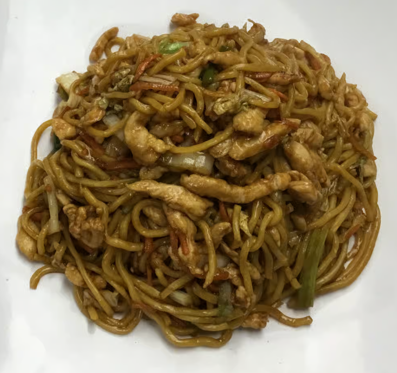 O6. Shrimp Lo Mein 虾捞面