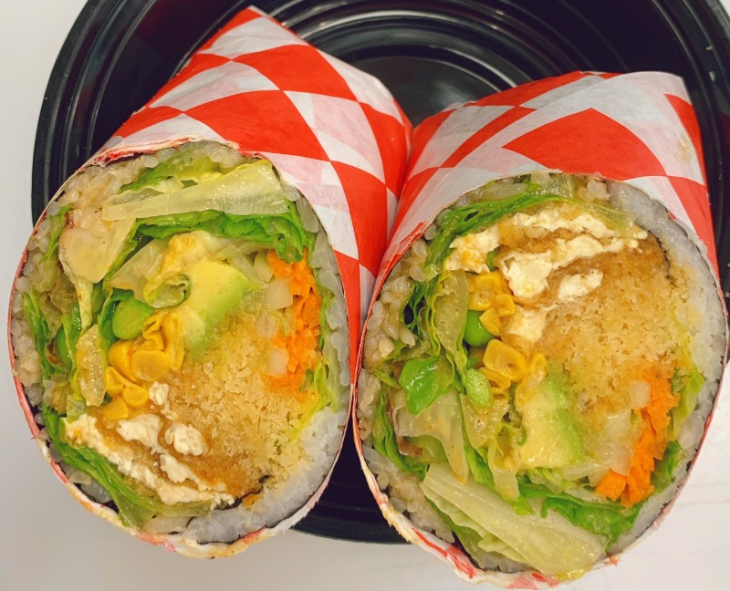 8. Fried Tofu Burrito