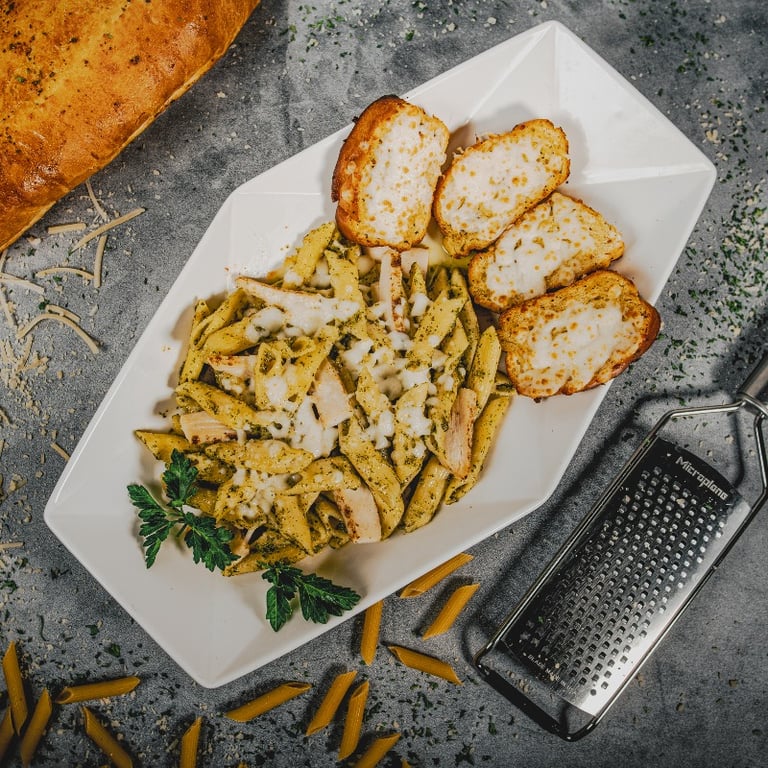 Penne with Chicken Pesto