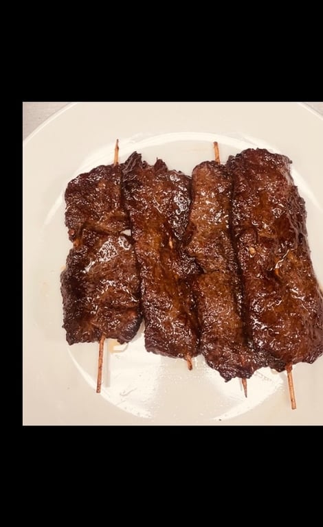 Teriyaki Beef Sticks (4) 牛串