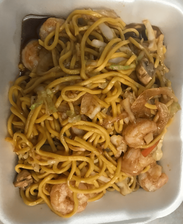 LM5. Shrimp Lo Mein 虾捞面