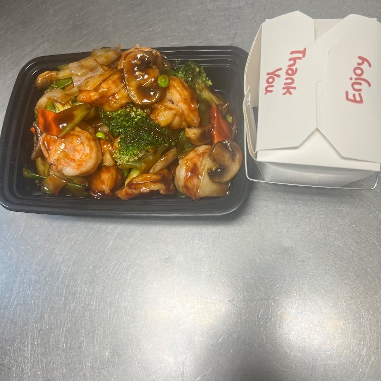 90. Shrimp w. Mixed Vegetables