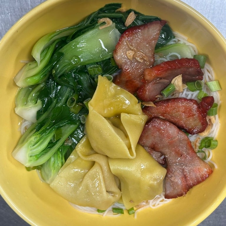 Roast pork & Wonton Noodles Soup