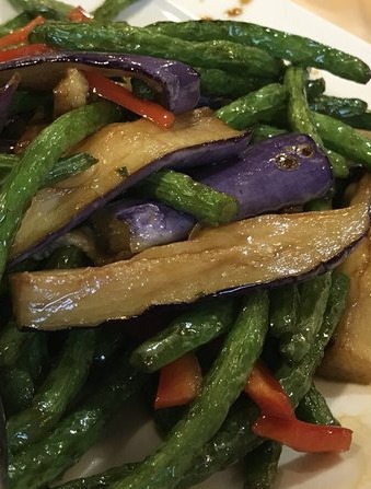 142. Sauteed String Bean w. Eggplant 四季豆烧茄子