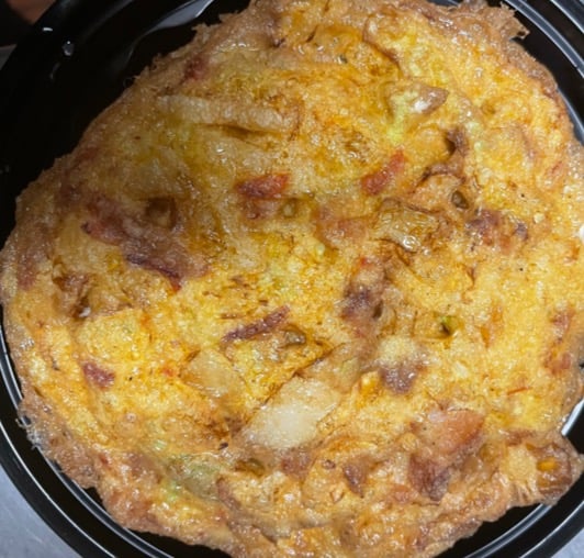 62. 叉烧蓉蛋 Pork Egg Foo Young