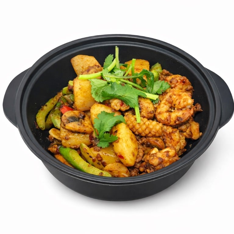 D13. Dry Pot w. Seafood