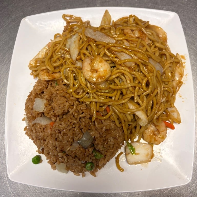 C2. Shrimp Lo Mein (Noodles)
