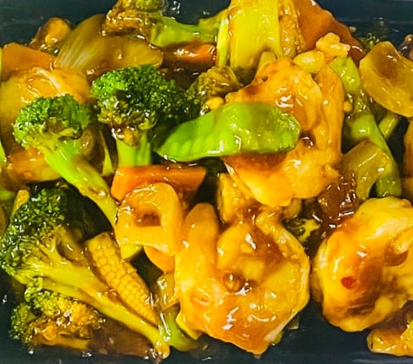 D41. Shrimp w. Garlic Sauce