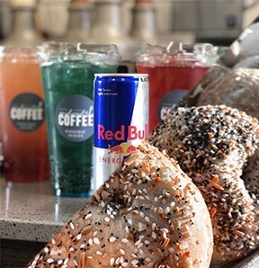 Student Special Red Bull & Bagel