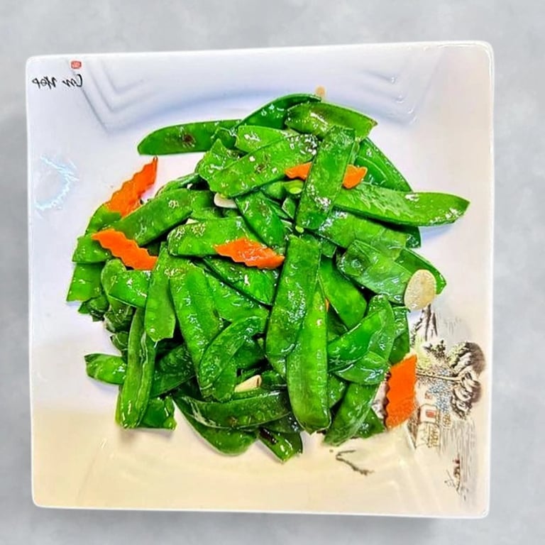 清炒雪豆 Stir-Fried Snow Bean