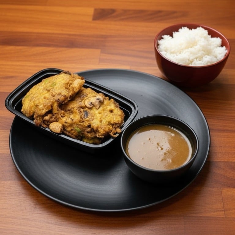 97. Mushroom Egg Foo Young