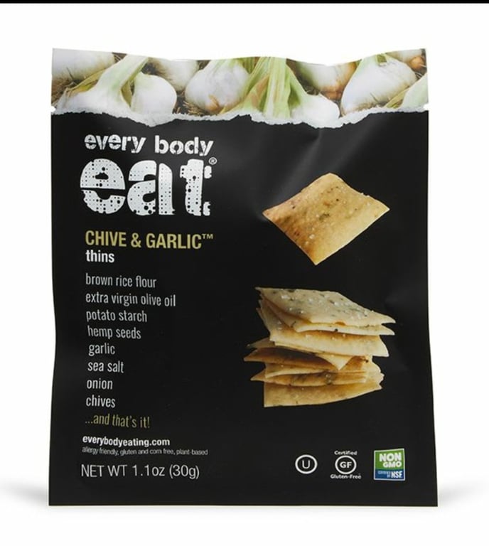 EveryBody Eat Chive & Garlic thins