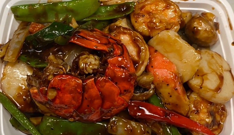 吱吱热板海鲜 Seafood Sizzling Hot Plate