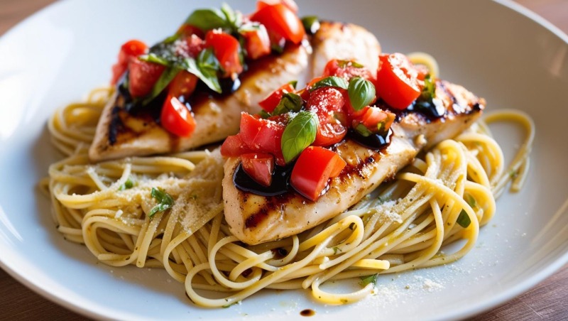 Grilled Chicken bruschetta