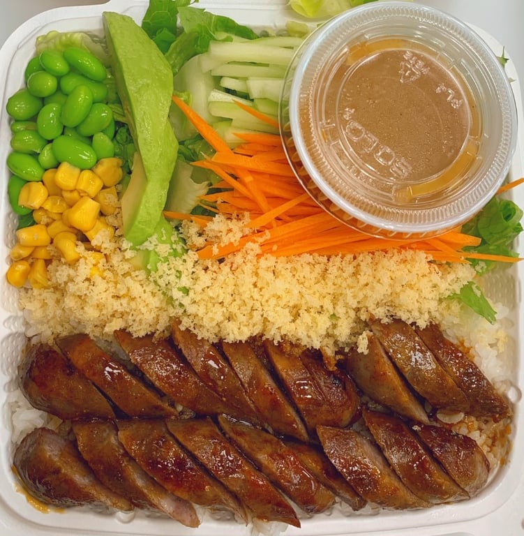 5. Homemade Pork Sausage Rice Bowl