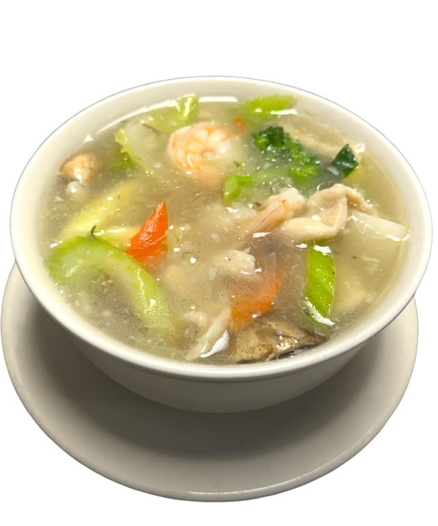 Chicken & Shrimp Sizzling Soup