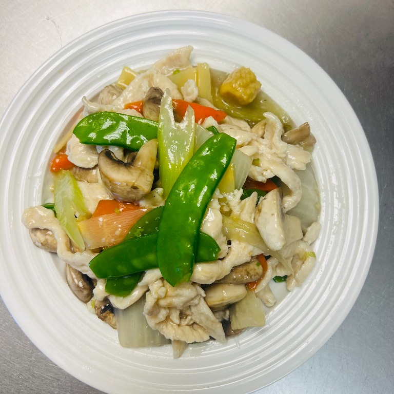 47. 蘑菇鸡片 <br>Moo Goo Gai Pan