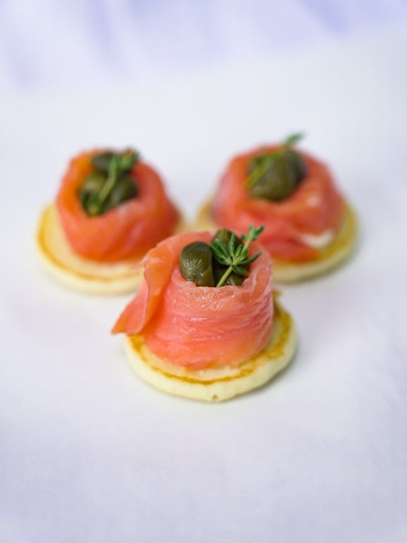 6 Blinis Saumon Fumé