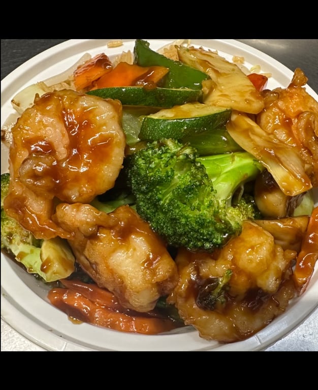 Shrimp w. Mixed Vegetable 杂菜虾 Image