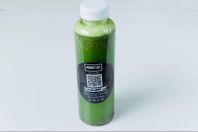 Cucumber Lemon chia Agua Fresca