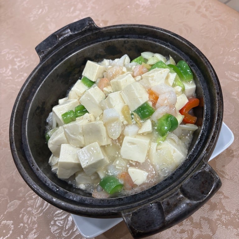 118. Seafood Tofu Hot Pot