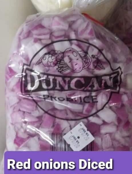 Diced Red Onion - 5lb Bag