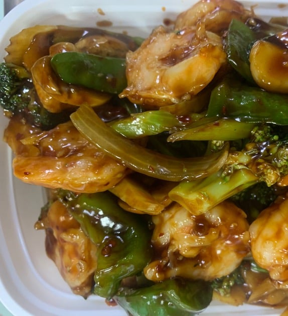 87. Shrimp w. Garlic Sauce 鱼香虾