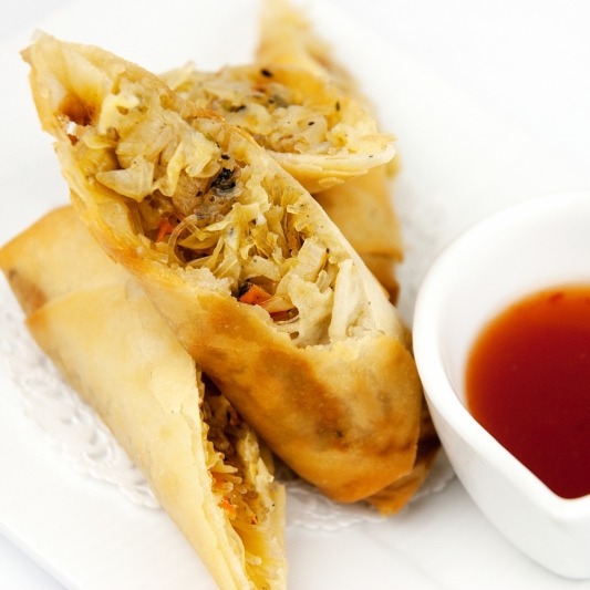 1. Mini Pork Spring Rolls (4)