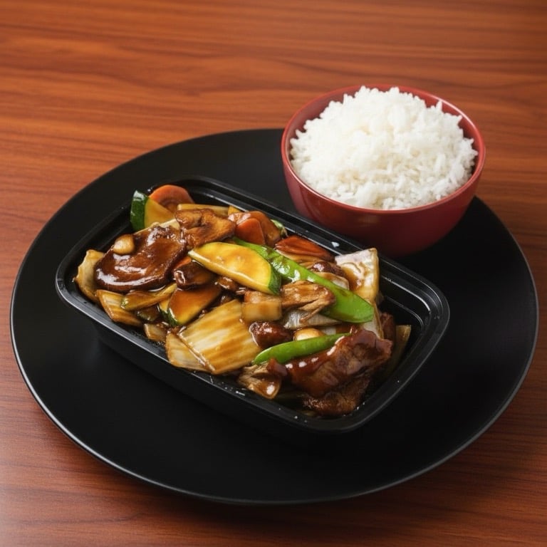 56. Roast Pork w. Chinese Veg