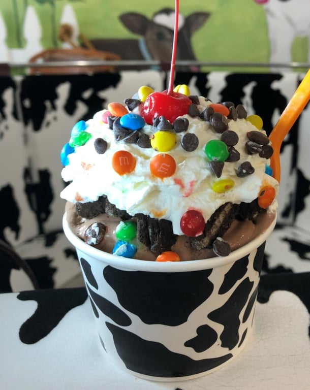 Hand Scooped Hot Fudge Sundae Image